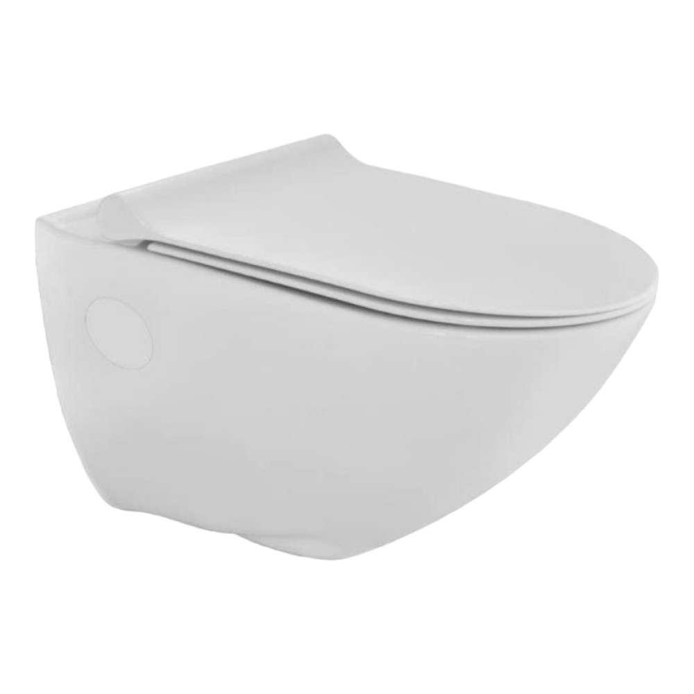 Jaquar (CNS-WHT-963UFSM) 380 x 515 x 360 mm Rimless Wall Hung WC - White 0