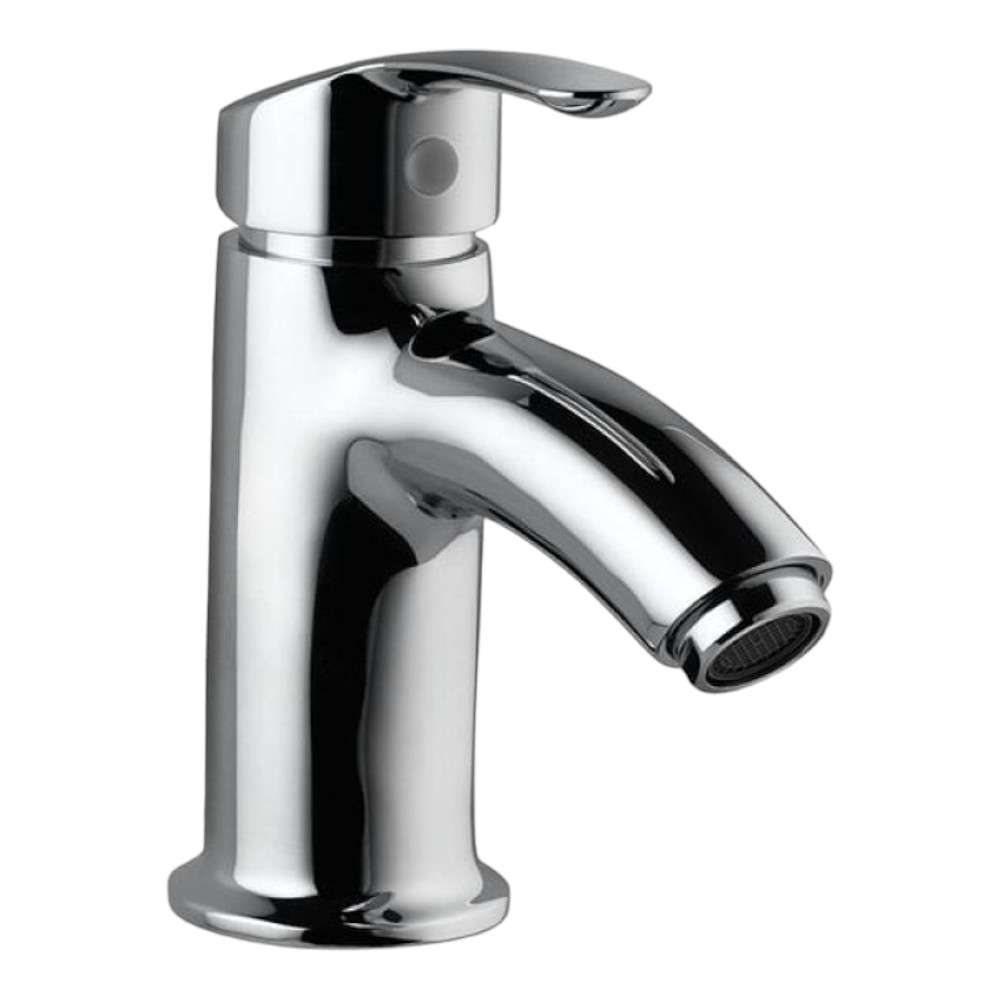 Essco Jaquar (COS-CHR-103011NB) 375 mm Long Braided Hoses & Single Lever High Neck Basin Mixer without Popup Waste - Chrome 0