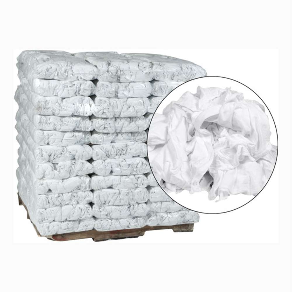 All-Purpose Cotton Waste Rags - White - Per Bundle 1