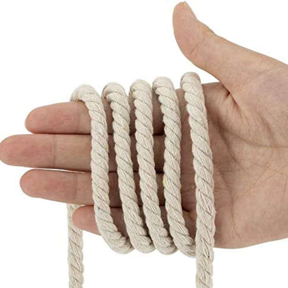 حبل قطني قياس (10mm) يباع باللفة 3