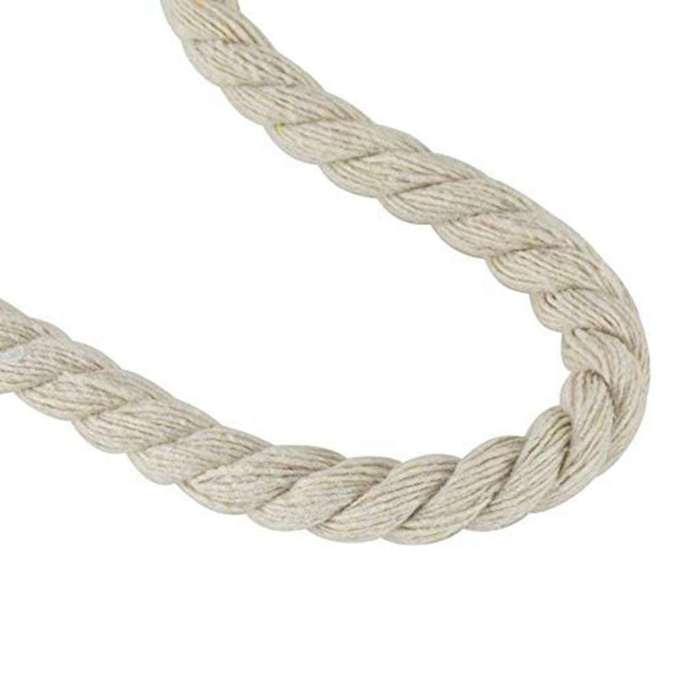 حبل قطني قياس (10mm) يباع باللفة 5