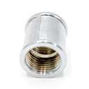 وصلة سباكة (CP)مطلية بالكروم مع حلزنة (أنثى) على الجانبين قياس (50mm) قطر (1/2") 2