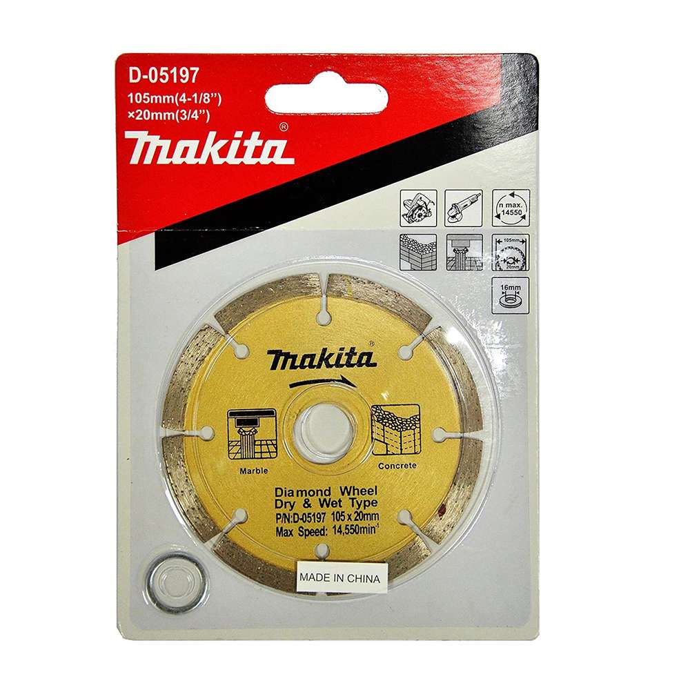 Makita D-05197 Diamond Wheel Dry & Dry 105 x 20mm 1
