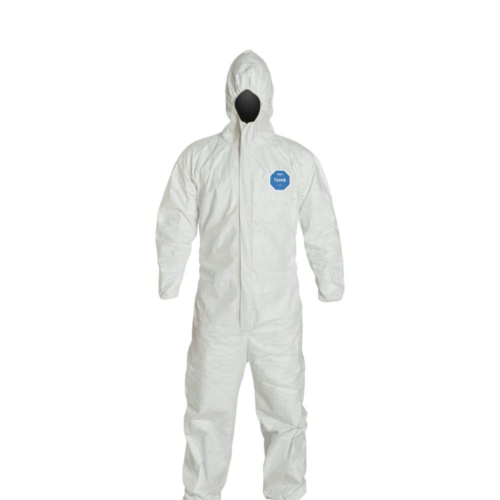 DUPONT TYVEK® Disposable Standard Coverall, White, Small 0