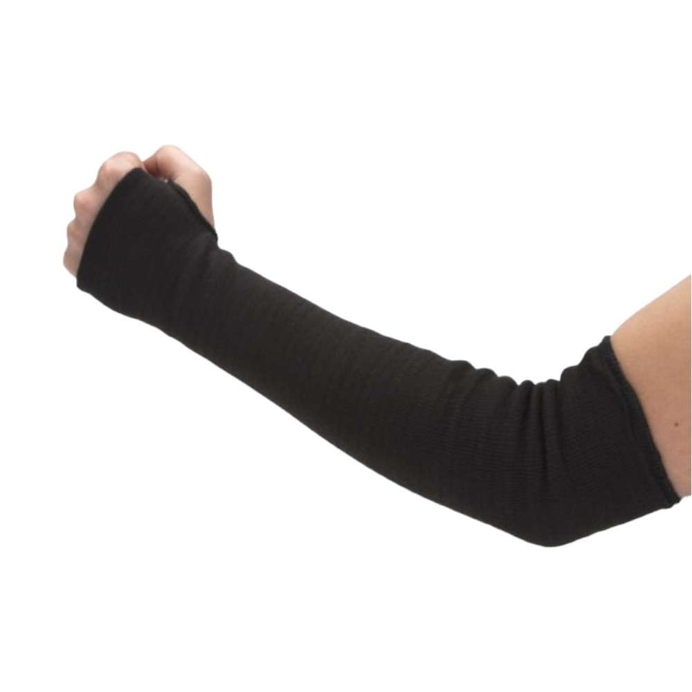 DuPont Kevlar Arm Sleeve with Thumb Hole, Black 0