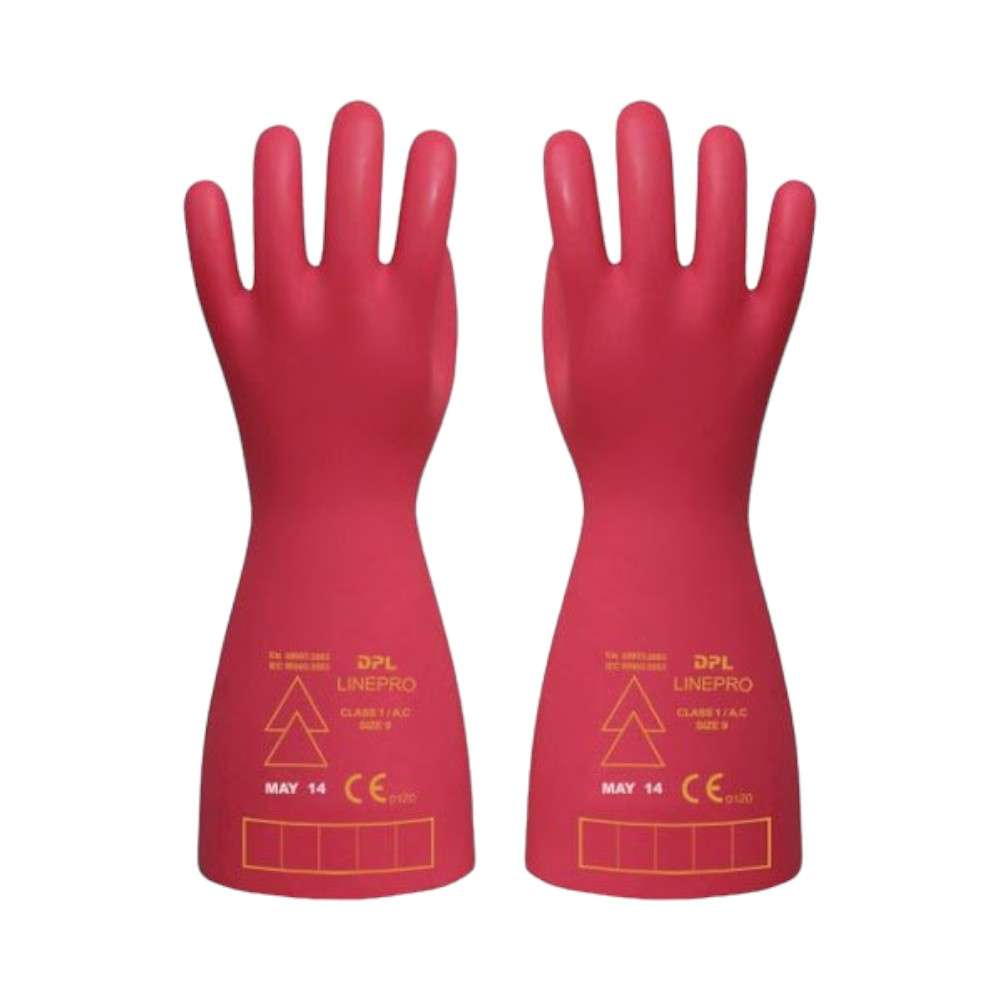 DPL Line Pro Class 00 0.5kV, Rubber Electrical Gloves, Size 10,1Pair/pack