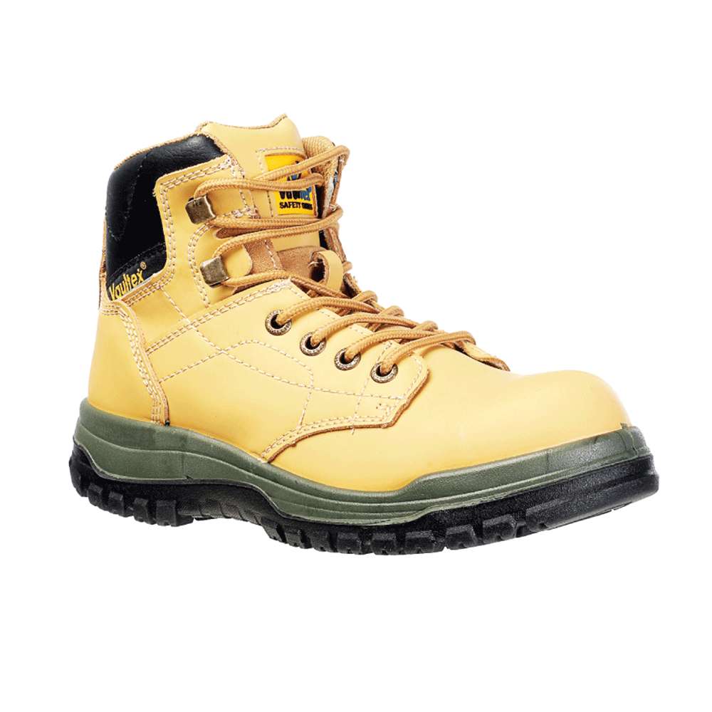 Vaultex DAD High Ankle Steel Toe and Mid-Plate Safety Shoes - Honey 0