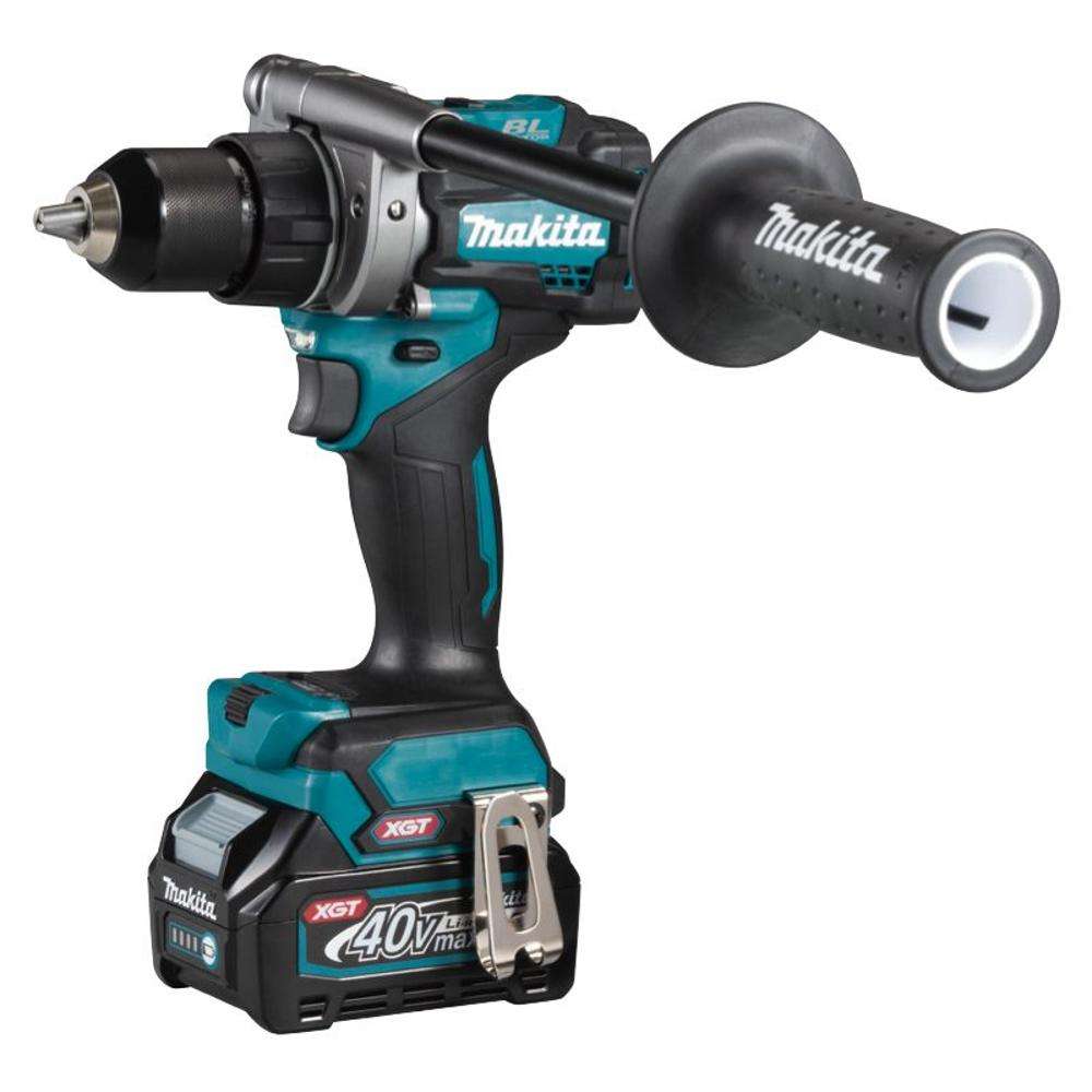 Makita DF001GM201 40V Max Li-ion XGT Brushless Cordless Driver Drill 1/2" 2 x 4.0 Ah Batteries & Charger 0