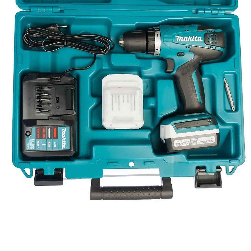 Makita DF347DWE 14.4V LXT Cordless Drill Driver G-Series 10mm 6