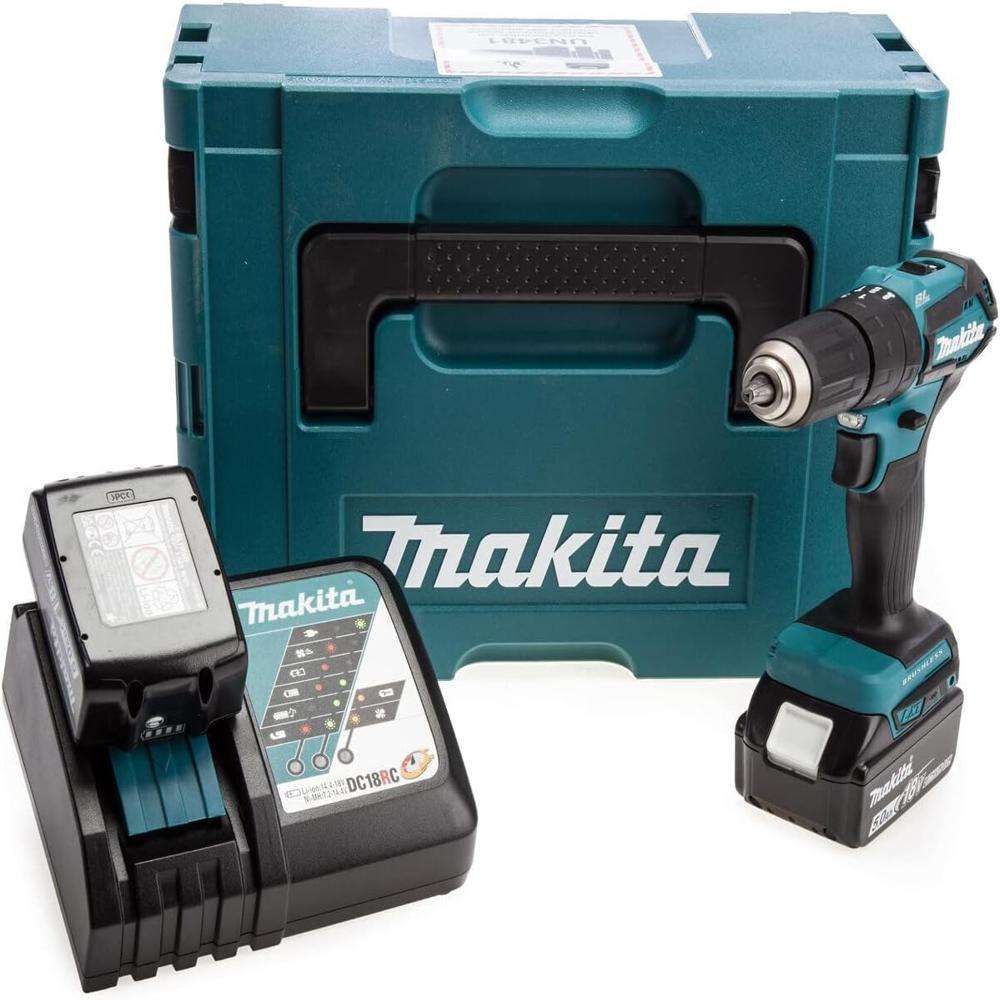 Makita DHP483RTJ 18V LXT 13mm Cordless Percussion Hammer Driver Drill