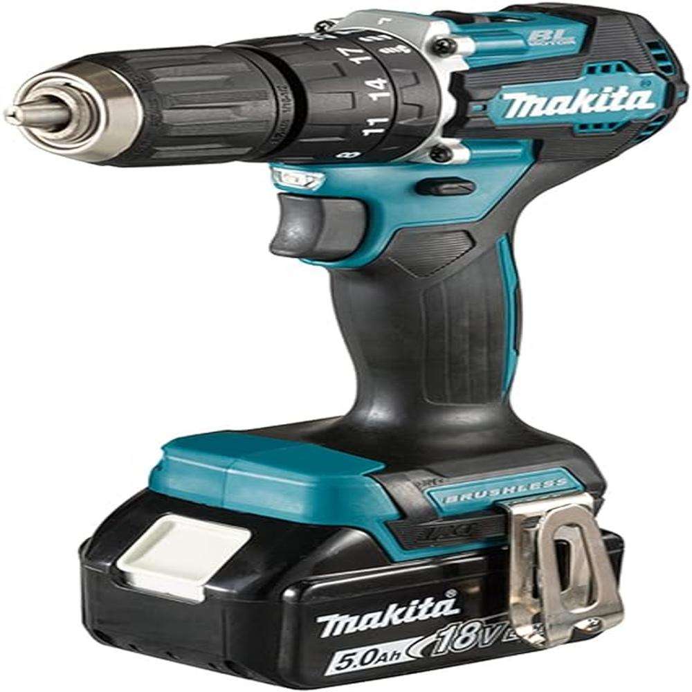 Makita DHP487RTJ 18V LXT 13mm Cordless Percussion Hammer Driver Drill