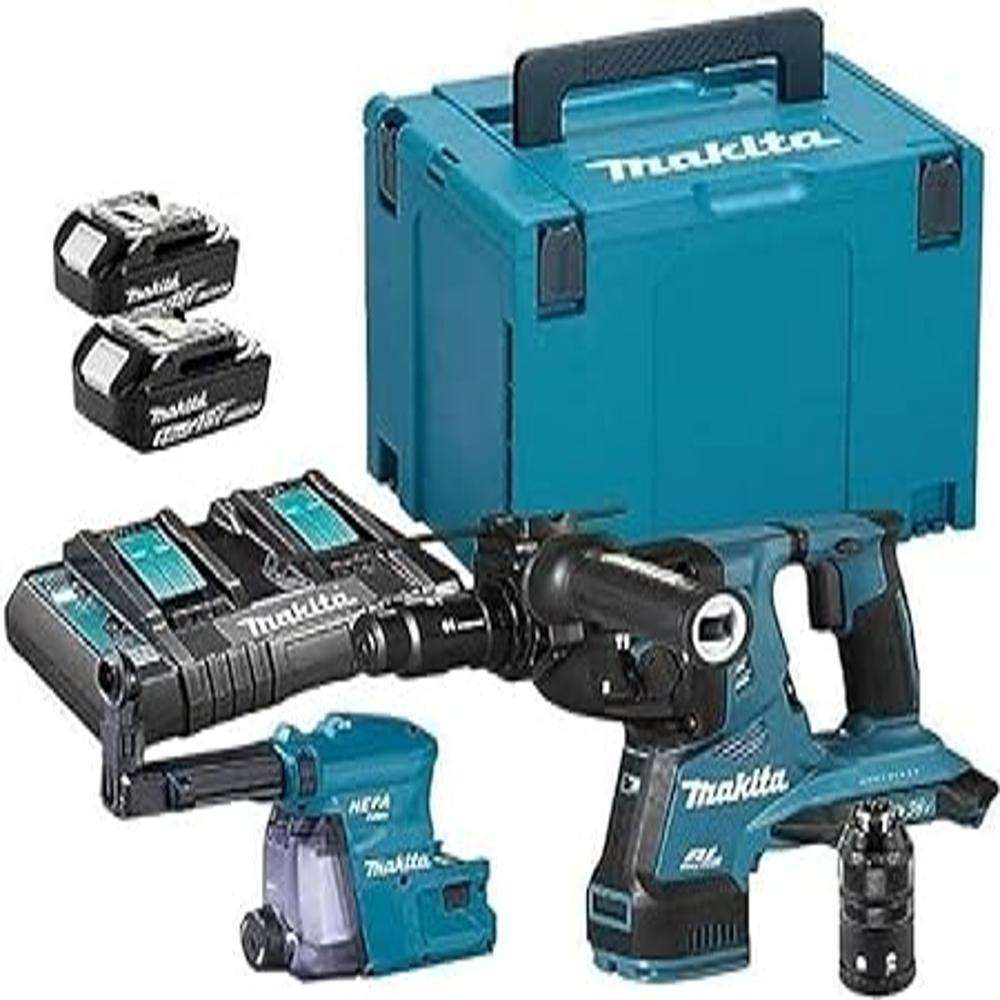 Makita DHR281PT2J 18V x 2 LXT SDS-Plus 28mm Cordless Rotary Hammer 0