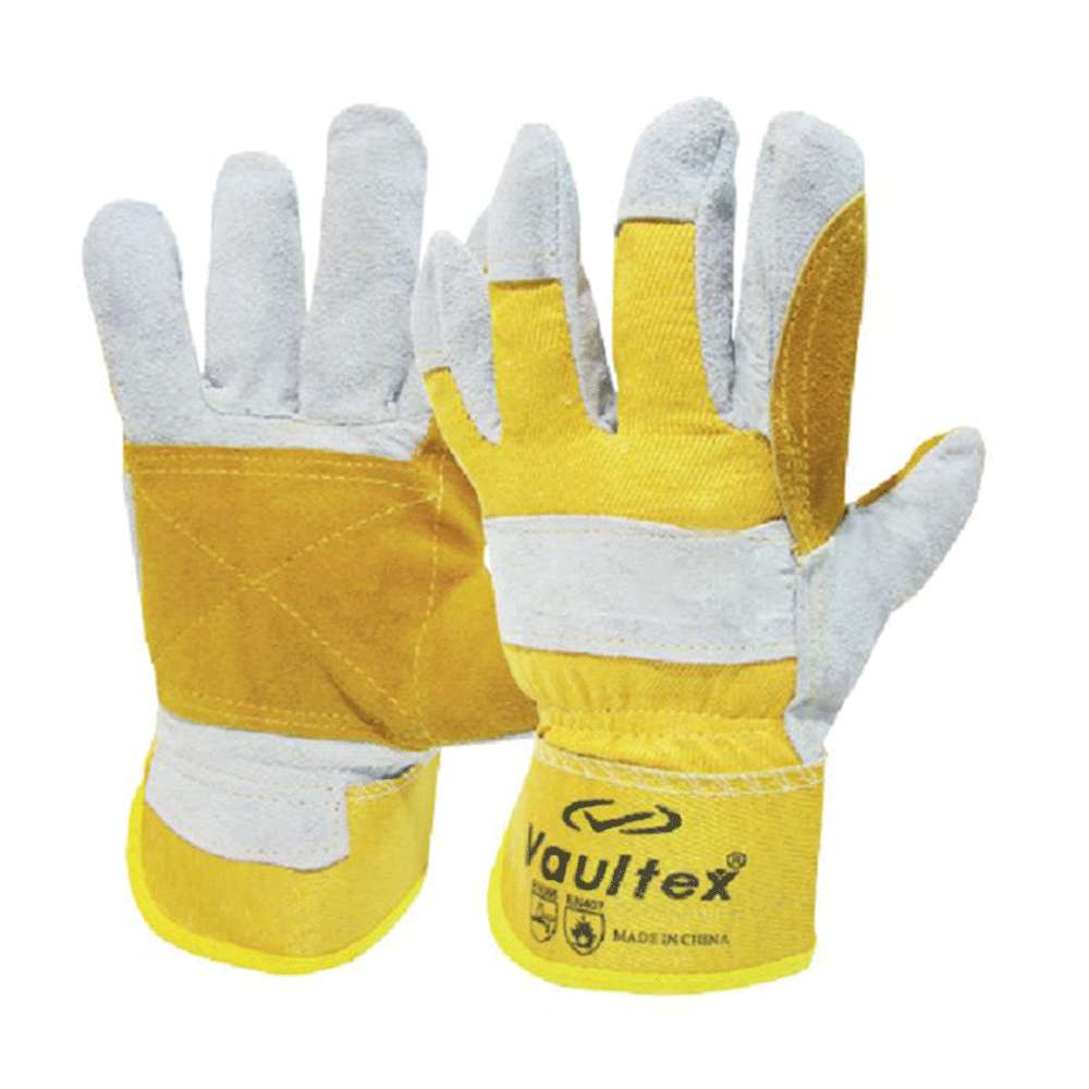 Vaultex DPX Double Palm Leather Gloves Yellow 0