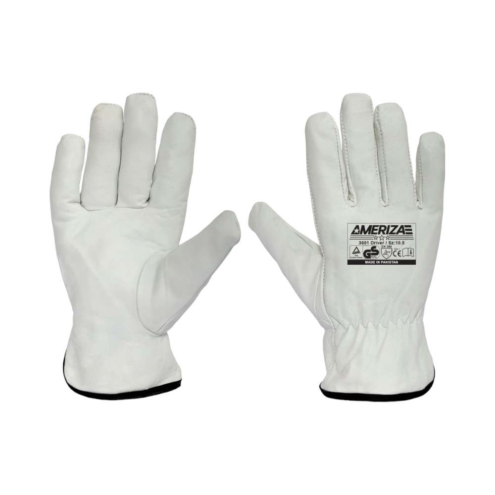 Ameriza 3601 Freezer Drivers Gloves, Natural White, Size 10.5 0