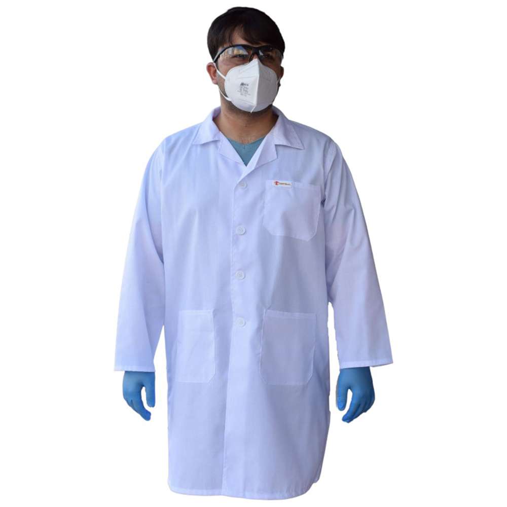 Empiral Lab Coat 65/35 polycotton130Gsm, 2XL, White 1