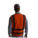 Empiral Zipper Safety Vest, Size S7, Straight-Back Reflective Zipper Safety Vest for Day/Night Visibility - Orange 1