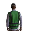 Empiral E108084520 Zipper Safety Vest Straight back reflective, Green 1