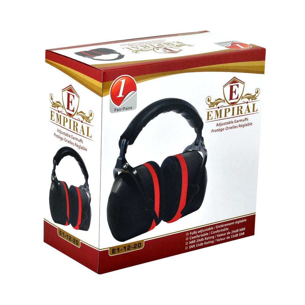 Empiral Solo Xtreme HD Universal Headband Ear Muff, Black/Red 0