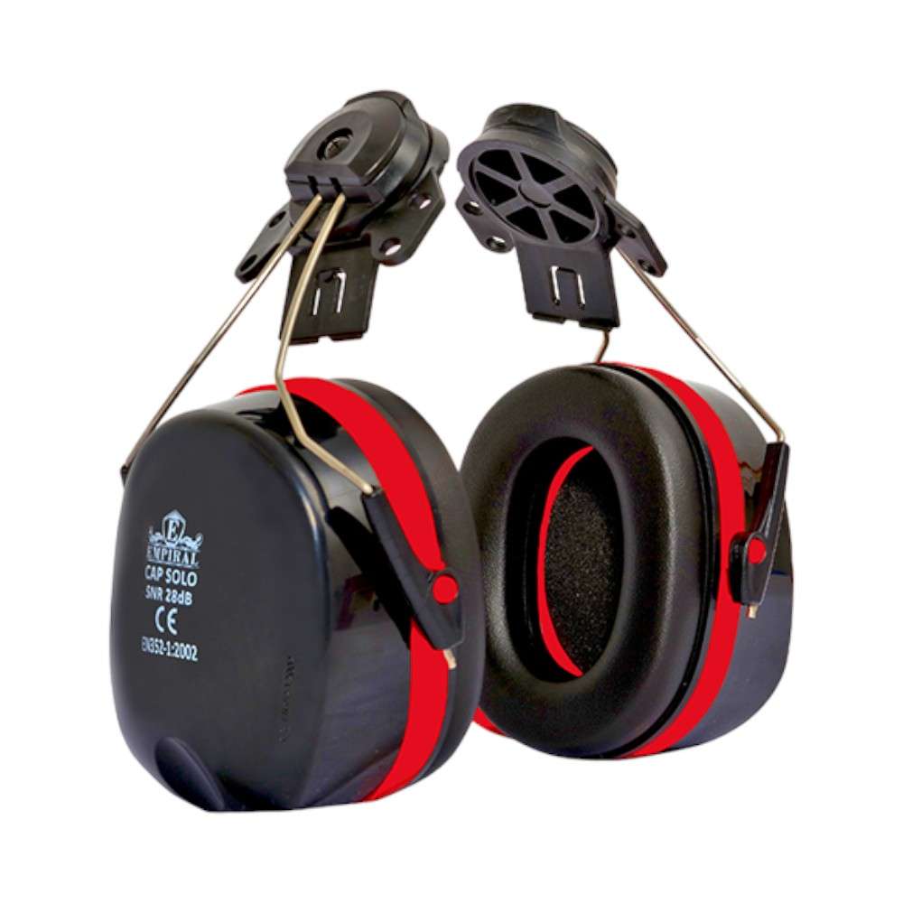 Empiral Cap Solo Universal HD Headband Earmuff, Black/Red 1