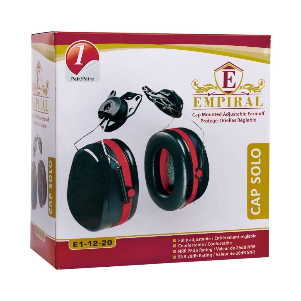 Empiral Cap Solo Universal HD Headband Earmuff, Black/Red 2