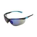 Empiral Super Fit UV Protected Safety Goggles, Used for Outdoor Glare Reduction, Blue Mirror, Black/BlueFrame - Pack of 12 0