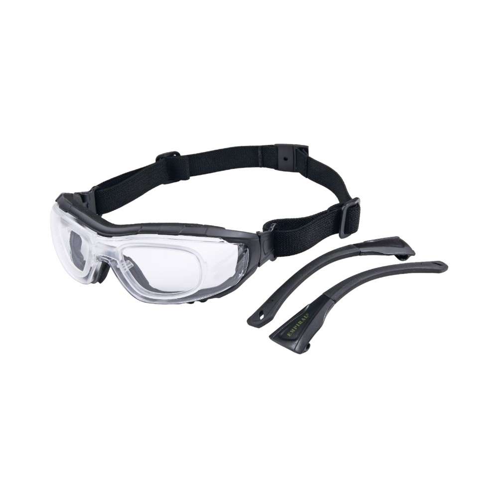 Empiral RX Ultra UV Protected Safety Googles, Clear Lens, Black Frame, 12Pieces/pack 0
