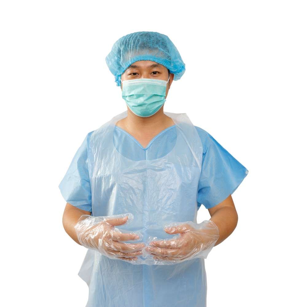 Empiral Tear Resistant Latex HDPE Apron, Transparent, 100Pcs/pack 1