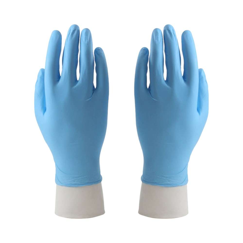 Ameriza Gorilla Nitro I Powder free Nitrile gloves, Large, 100Pcs/Pack, blue