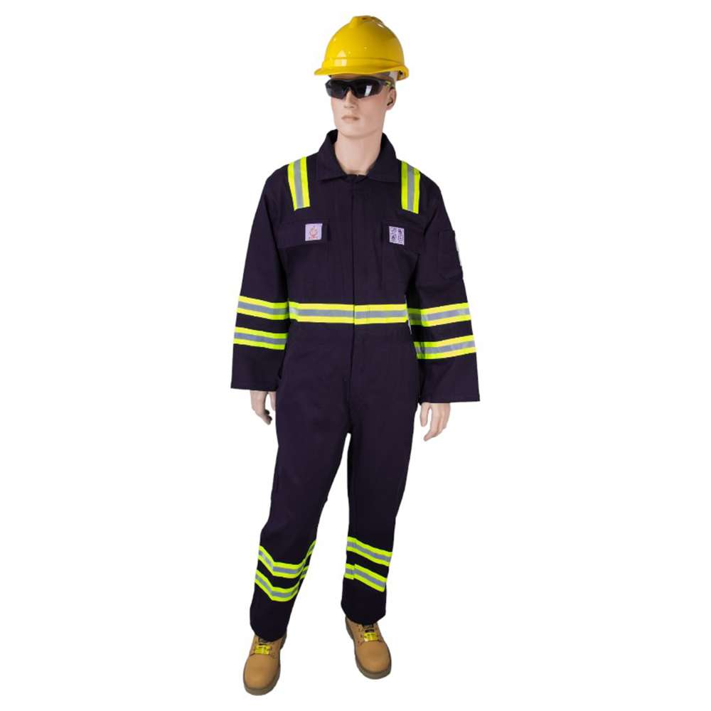 Empiral Safeguard C Fire Retardant Coverall, 320gsm, Navy Blue, Medium