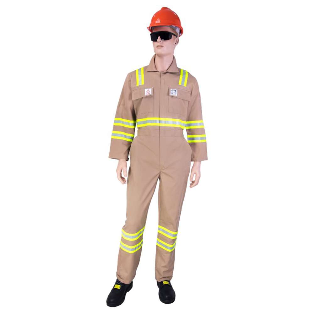 Empiral Safeguard C Fire Retardant Coverall, 320gsm, Khaki, 4XL 0