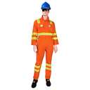 Empiral Safeguard C Fire Retardant Coverall, 320gsm, 3XL Size, Used for Welding & Hazard Work - Orange 0