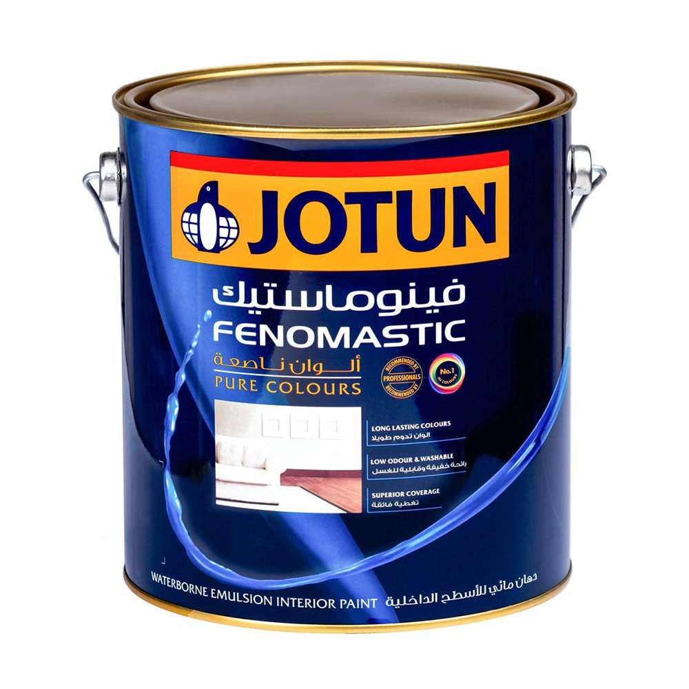 Jotun 4L Fenomastic Pure Colour Emulsion, Long Lasting Colours, Superior Coverage, Matt White 0