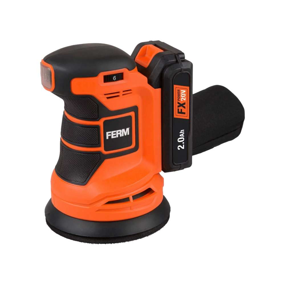 ماكينة الصنفرة المدارية من فيرم (FERM) تعمل ببطارية (20V) تباع دون البطارية و الشاحن موديل (ESM1014) 2