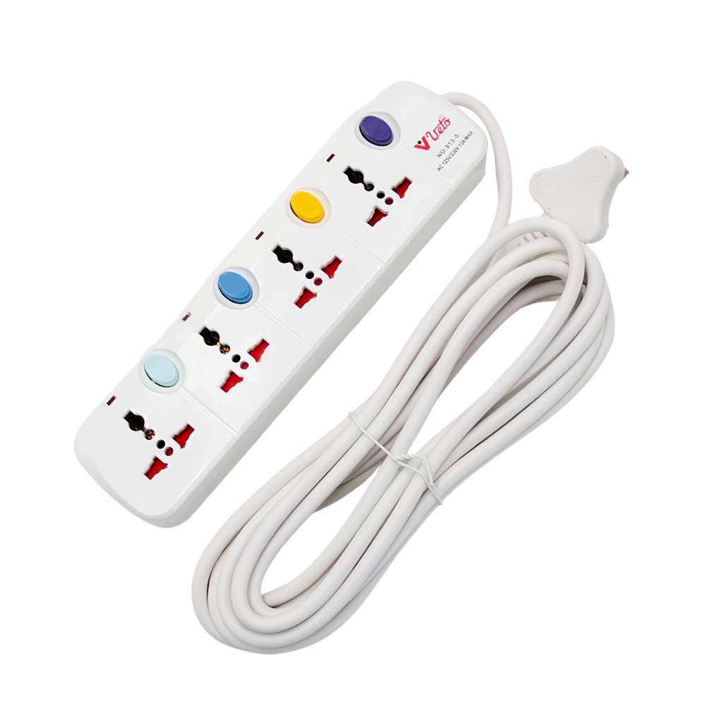 Veto 4 Way Universal Power Extension Cord