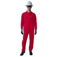 Gladious 65/35 Polycotton Pant & Shirt, 155gsm, Red, Large
