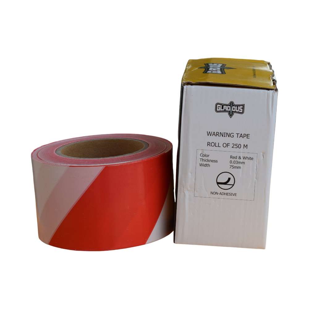 Gladious Warning Tape, Red/white 2