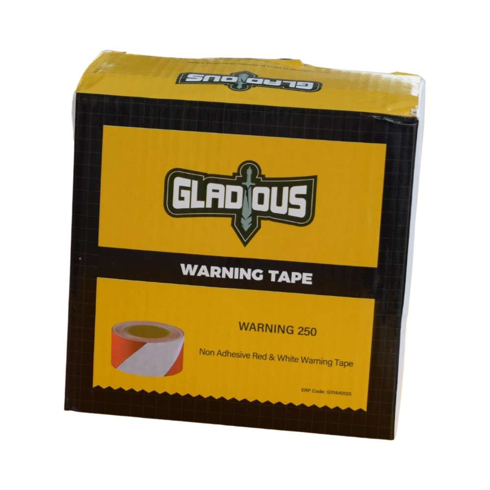 Gladious Warning Tape, Red/white 3