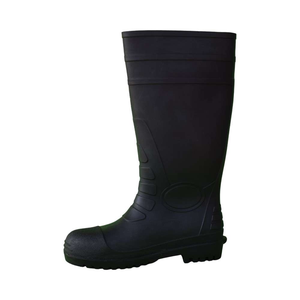 Gladious S3 Class PVC Non-Safety Gumboots - Black, 39 1