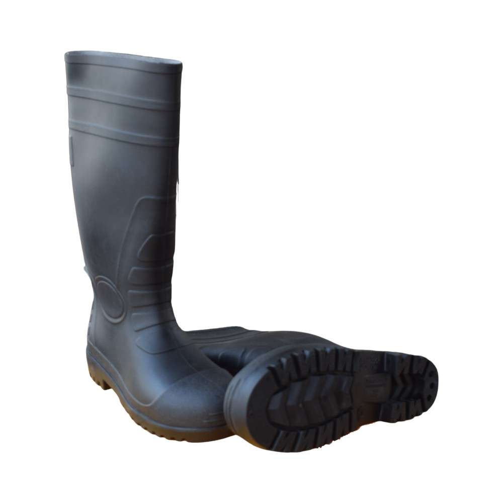 Gladious S3 Class PVC Non-Safety Gumboots - Black, 40 2