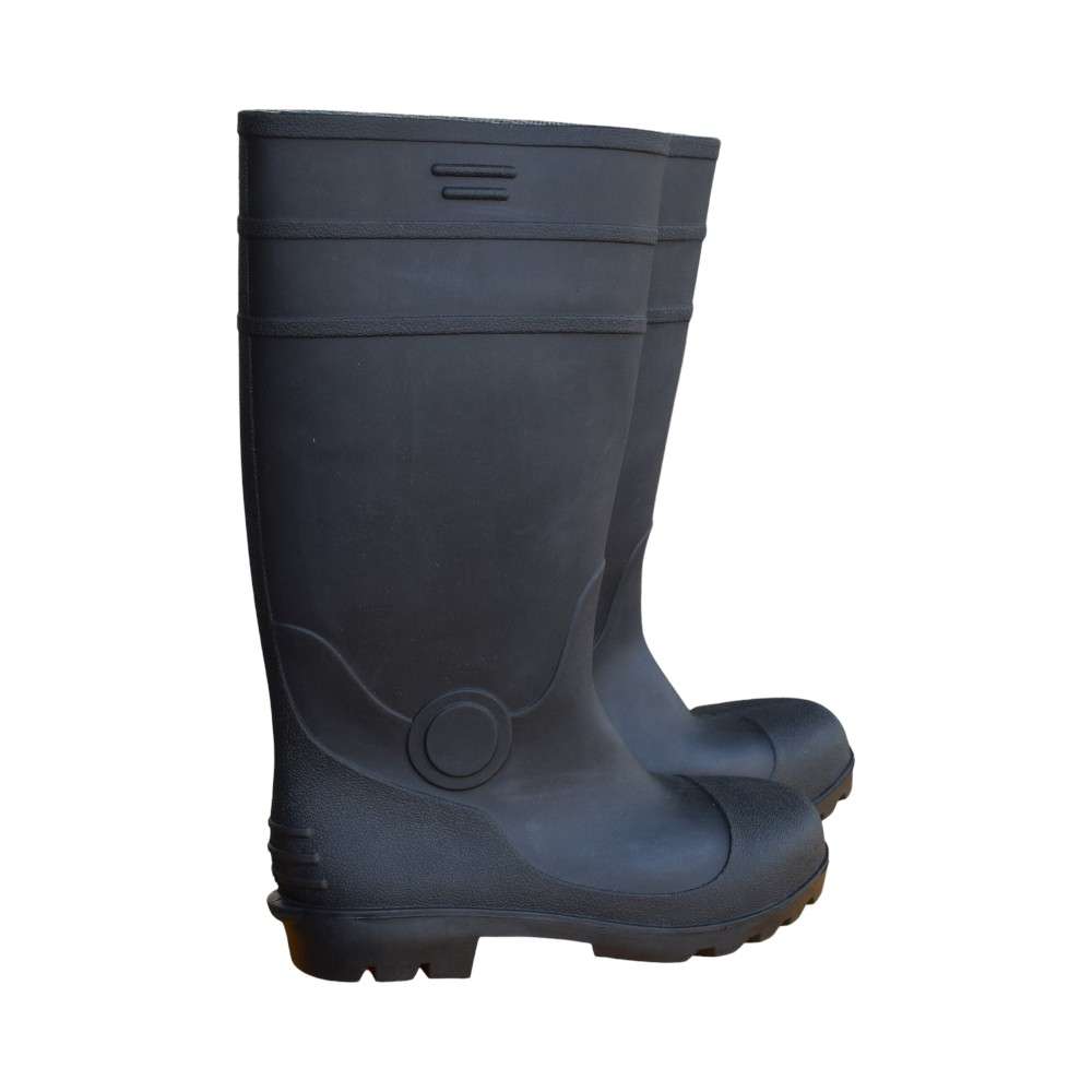 Gladious PVC Steel Toe Safety Gumboots - Black, 40 0