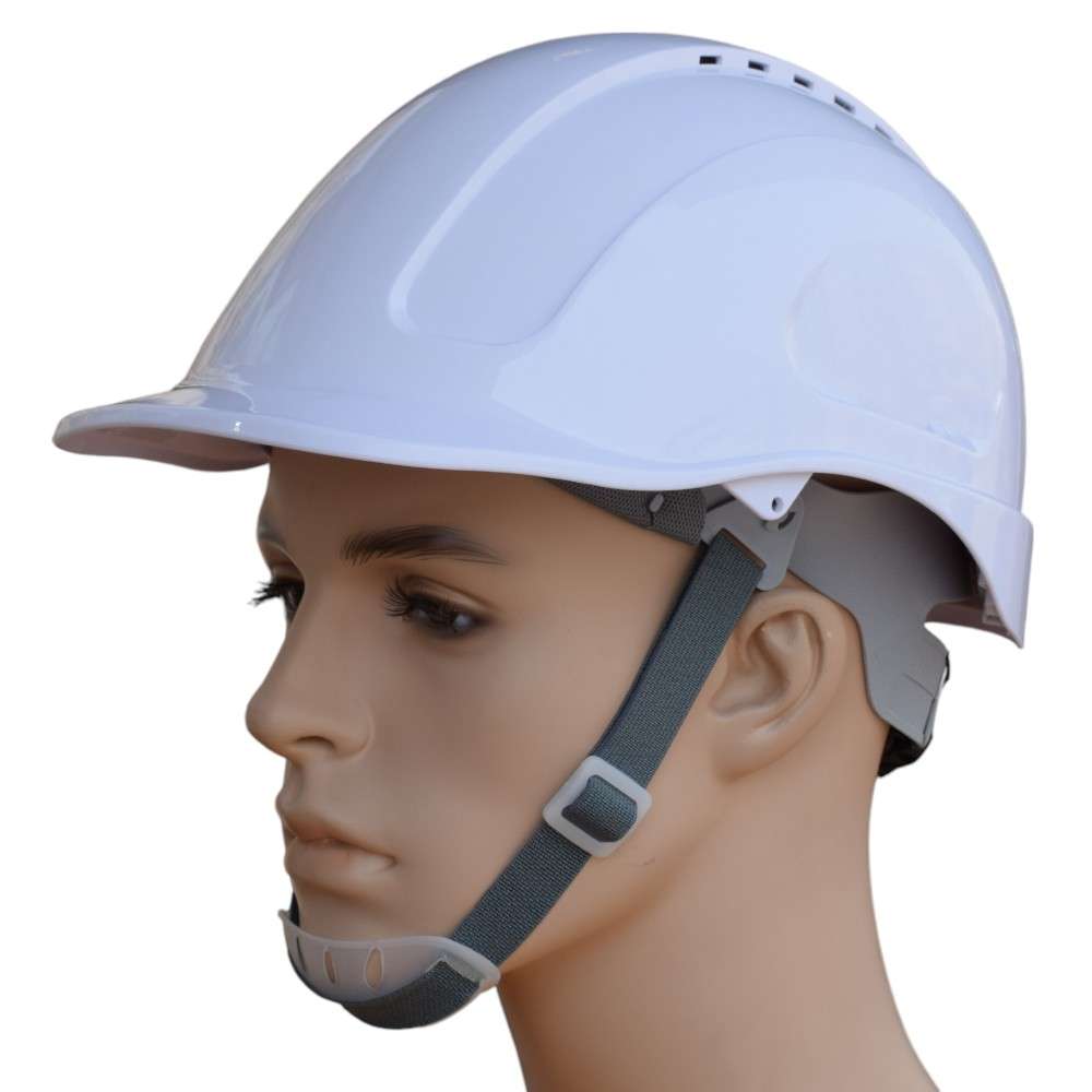 Gladious Electrro ABS Shell, Safety Helmet with Ratchet Suspension, White 0