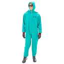 Gladious Chemical Resistance & Limited Flamability 400gsm PVC Coverall, Small, Green 1