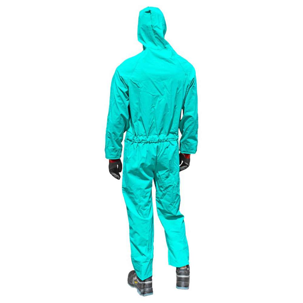 Gladious Chemical Resistance & Limited Flamability 400gsm PVC Coverall, Medium, Green 0