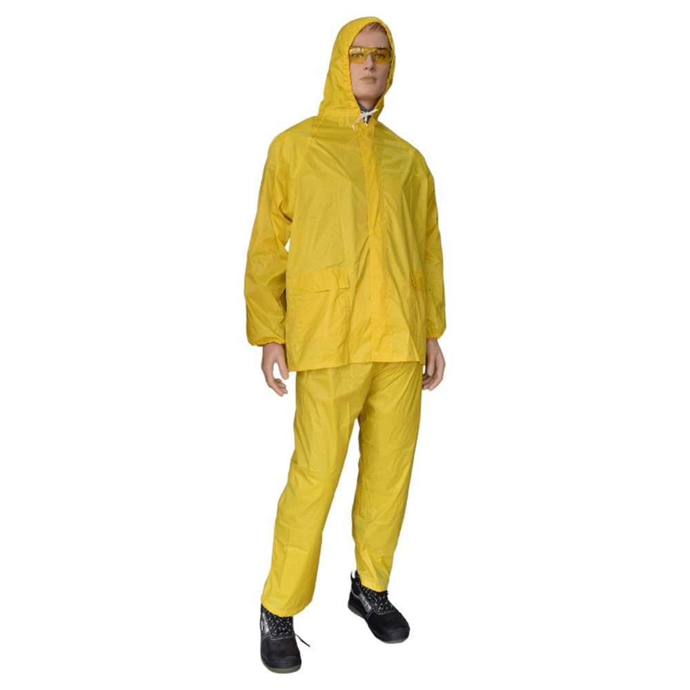 Gladious PVC 170T Polyester base Rain Suit, Yellow 0