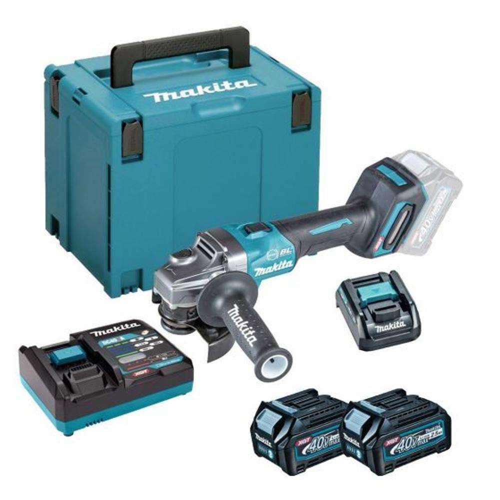 Makita GA004GM202 40V Max XGT Cordless Angle Grinder 115mm Brushless 0