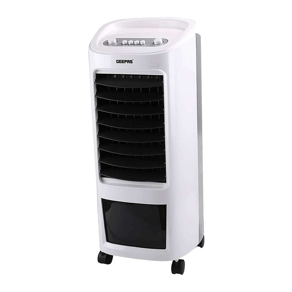 Geepas Air Cooler LED Control Panel Wide Oscillation with Ice Compartment & Remote Control 0