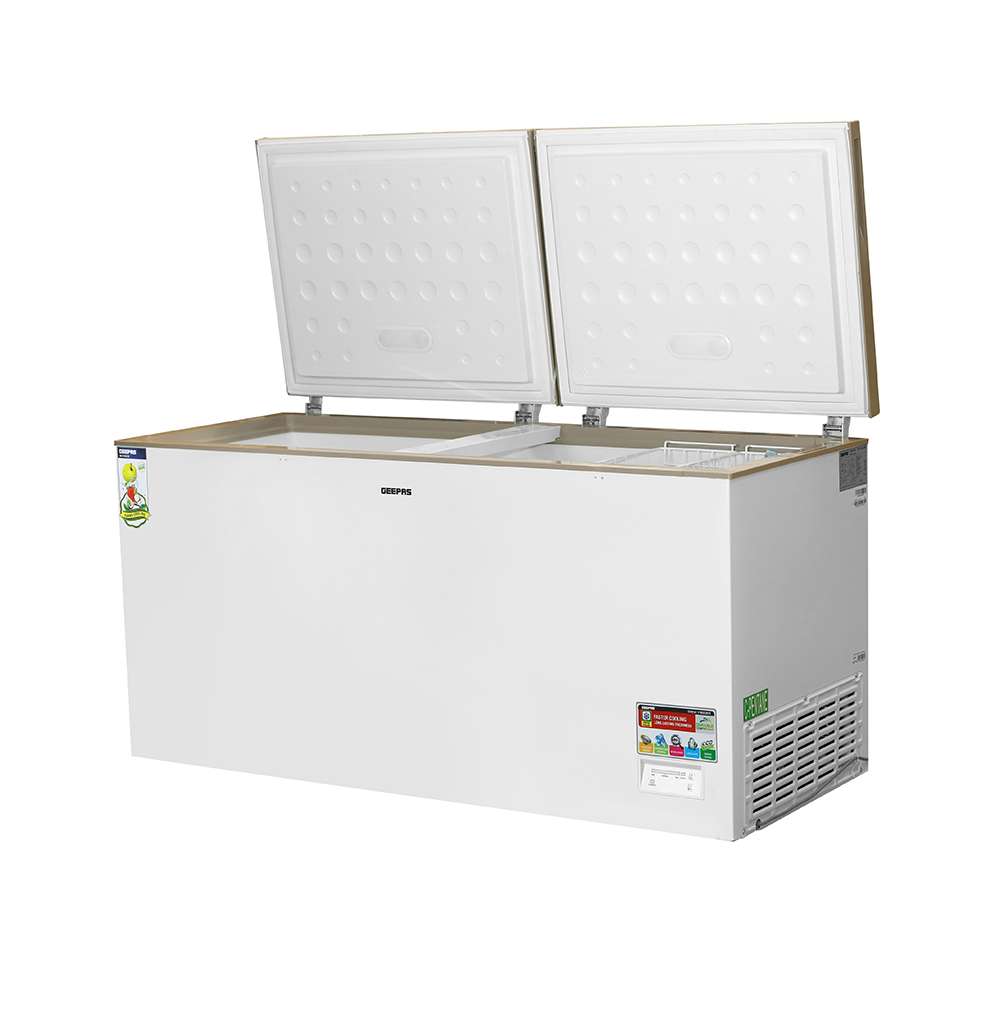 Geepas 550L Chest Freezer Adjustable Thermostat