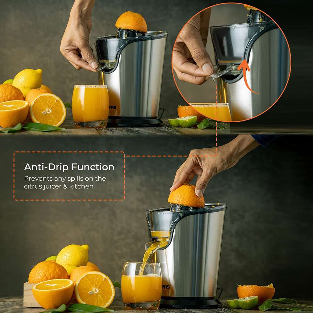 Geepas Citrus Juicer - Quick Healthy Nutritious Juices With Anti Dust Cover 100W 2