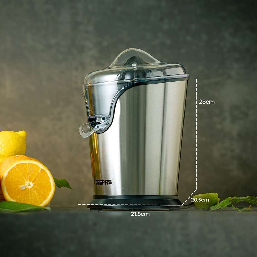 Geepas Citrus Juicer - Quick Healthy Nutritious Juices With Anti Dust Cover 100W 7