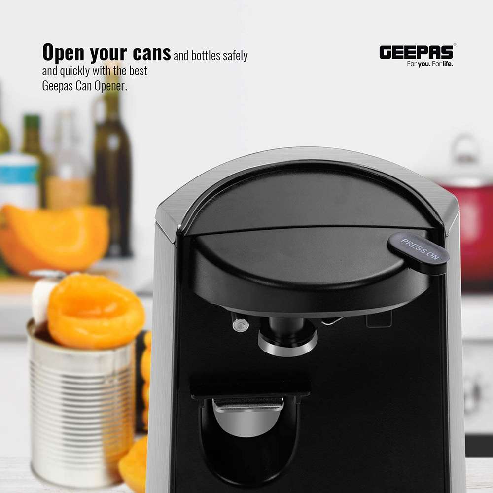 Geepas 3 In 1 Can Opener Multifunctional Electric Tin Opener 60W 3